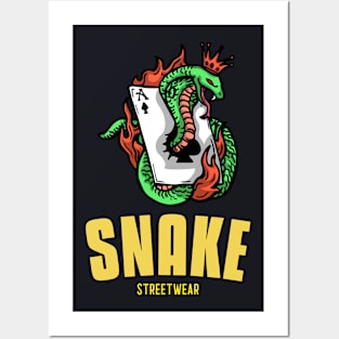 Snake streetwear Posters and Art